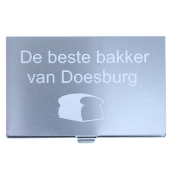 Visitekaarthouder aluminium