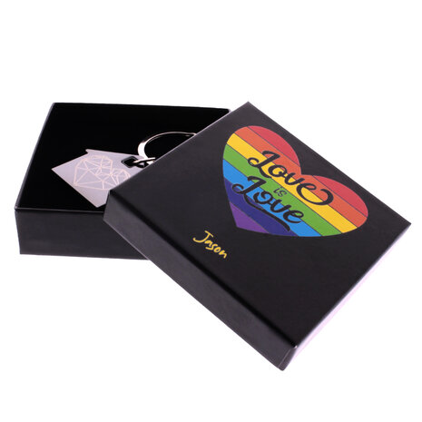 Gift box met bedrukking, love is love model 1