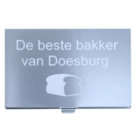 Visitekaarthouder aluminium